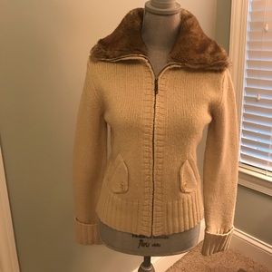 LOFT lambswool - acrylic (50/50) cardigan sweater